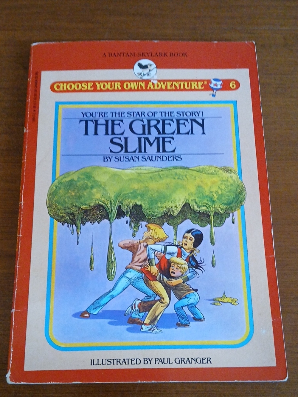 Vintage 1982 Choose Your Own Adventure: The Green Slime - Red Cover #6